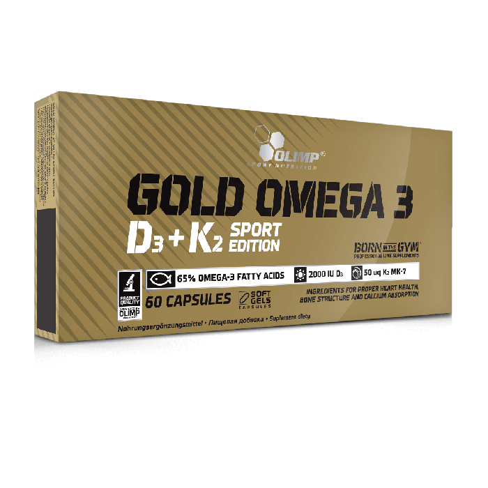 Gold Omega 3 D3 + K2 Sport Edition - 60 Capsules